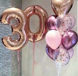 Number Balloons Bouquets