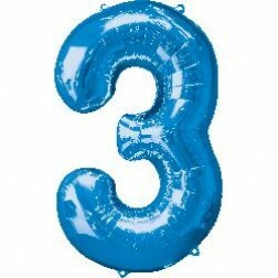 Number 3 - Blue