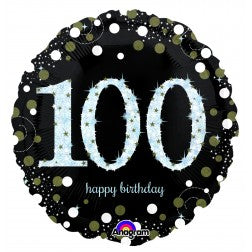 100th birthday balloon, balloon for 100th birthday